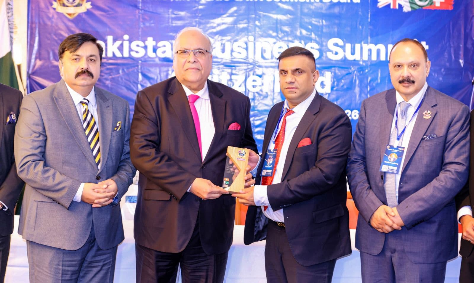 An award presented on stage at the previous summit